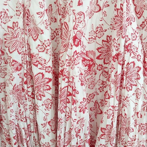 NorthStyle Paisley Floral Crinkle Midi Skirt New With Tags Women's Size Large - Picture 4 of 7